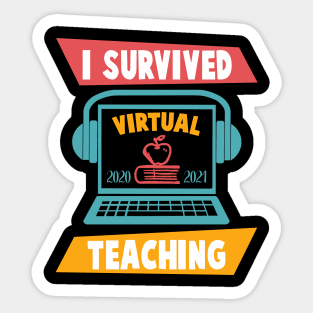 I Survived Virtual Teaching Sticker